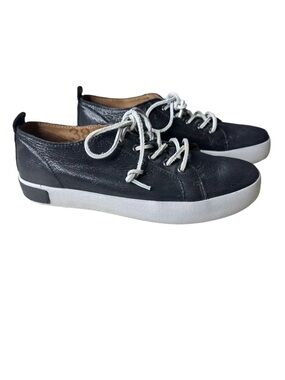 Blackstone Women’s Black Leather Sneakers. Size 38